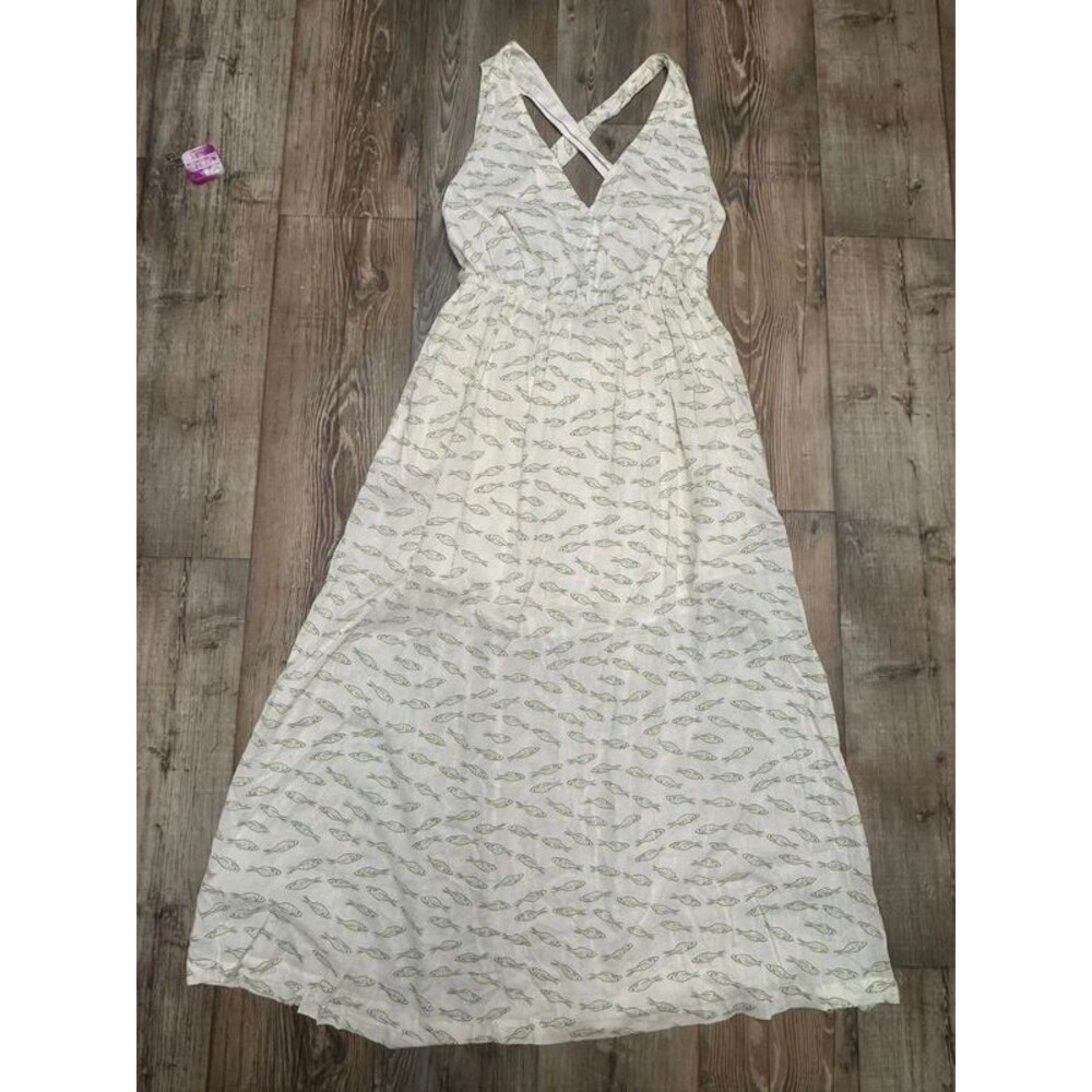 Green sardine fish summer dress